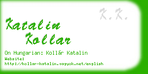 katalin kollar business card